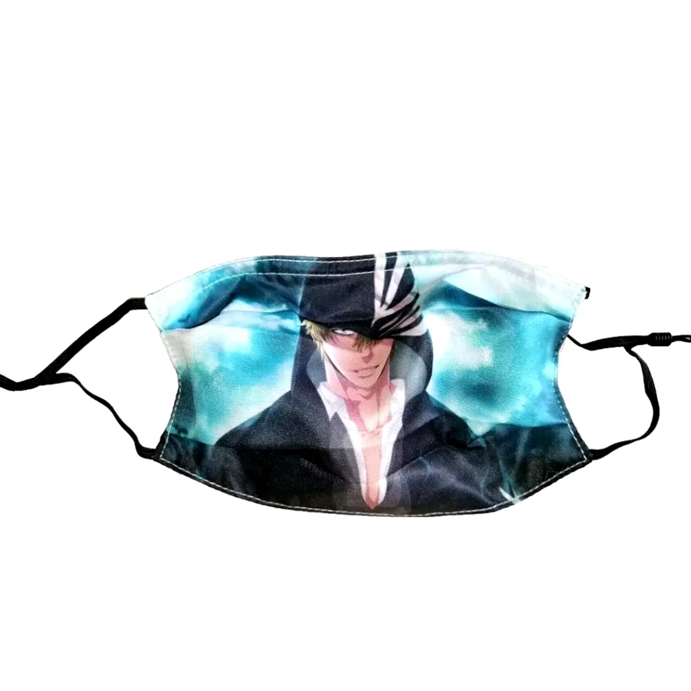 NEW Anime Bleach Face Mask & 2 2.5PM Filters! Facewear Balaclava Bandana. Unisex